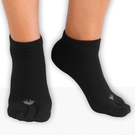 calcetin corrector invisible negro gris