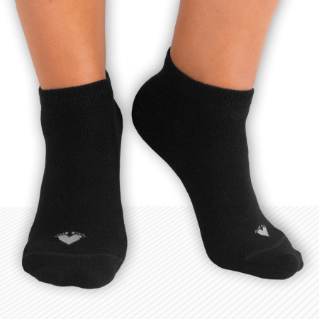 calcetin saludable invisible negro gris