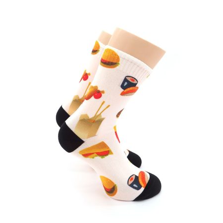 Calcetines AtTheTop Print Burger 01