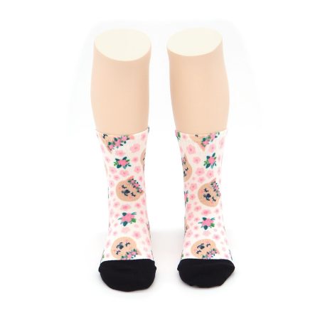 Calcetines Infantiles Valentin Print Gato Rosa 03
