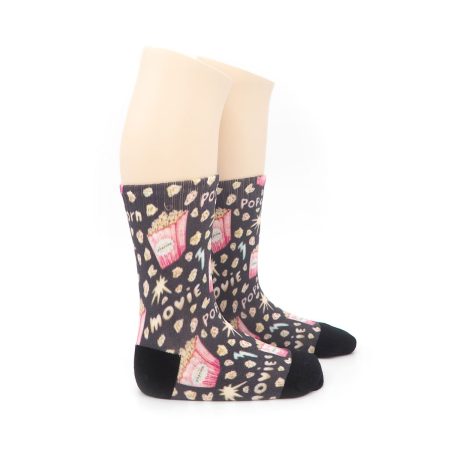 Calcetines Infantiles Valentin Print PopCorn Corto 01 1
