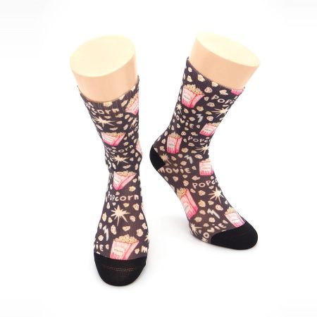 Calcetines Infantiles Valentin Print PopCorn Corto 02