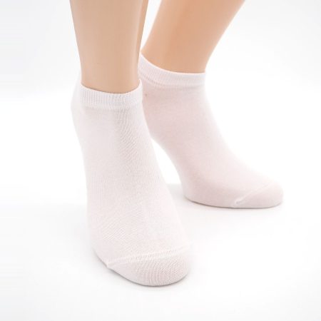Pack 3 Calcetines Invisible Valentin Algodon peinado blanco 02