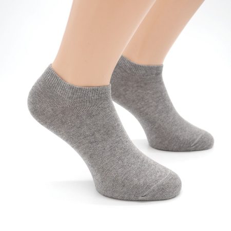 Pack 3 Calcetines Invisible Valentin Algodon peinado gris 02