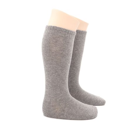 Calcetin Alto Infantil Basic Valentin Aluminio 01