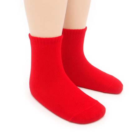 Calcetin Bajo Infantil Valentin Rojo 01