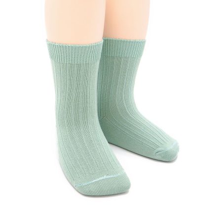 Calcetin Bajo Infantil Verde Empolvado 0