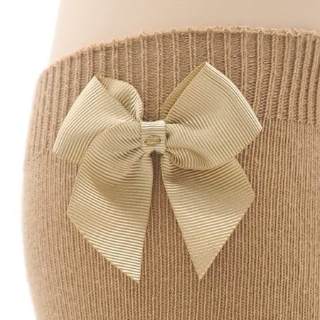 Calcetin Alto Lazo Infantil Valentin Beige