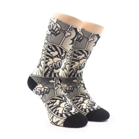 Calcetines AtTheTop Print ComicBlack Deportivo Tecnico SoftAir Calado 02