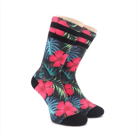 Calcetines AtTheTop Print Tropical Deportivo Tecnico SoftAir Rayas 01