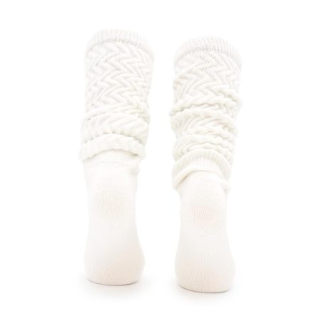 Calcetines Calentadores Trenzados Valentin Color Crudo 02