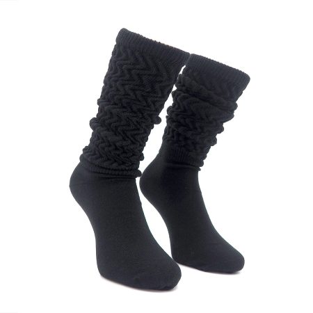 Calcetines Calentadores Trenzados Valentin Color Negro 02