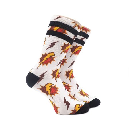 Calcetines AtTheTop Print Champ Deportivo Tecnico SoftAir Rayos Blanco 01