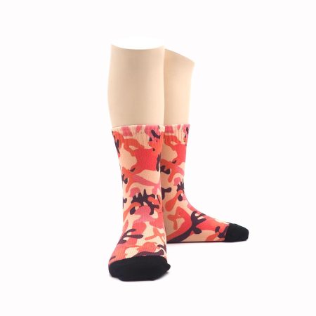 Calcetines Infantiles Valentin Print Camuflaje rosa 01