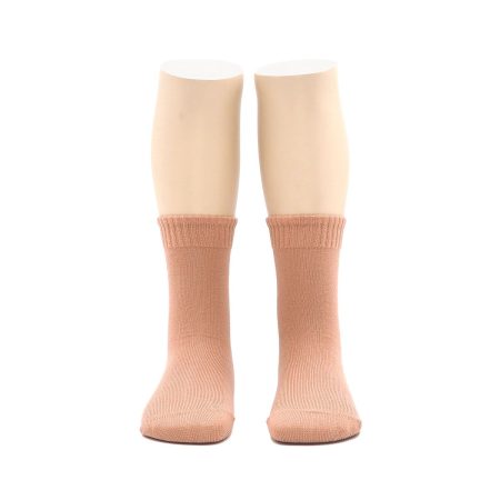 Calcetin Bajo Liso Infantil Valentin Carne 01