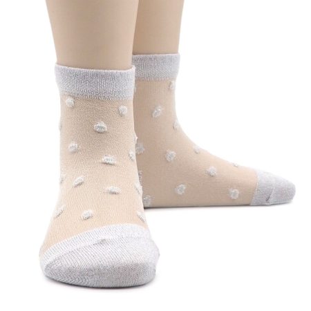 Calcetin Infantil Lurex Aluminio 02
