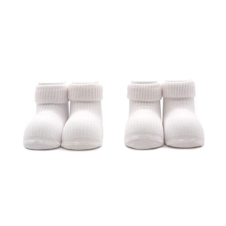 Pack2 calcetin calado bebe Valentin Blanco 02