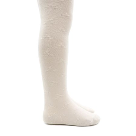 Leotardo calado infantil Valentin color marfil 001