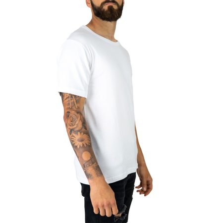 camiseta hombre manga corta blanca 01