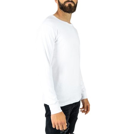 camiseta hombre manga larga blanca 01