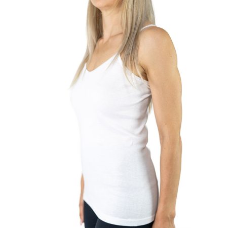 camiseta mujer interior tirante blanca 01